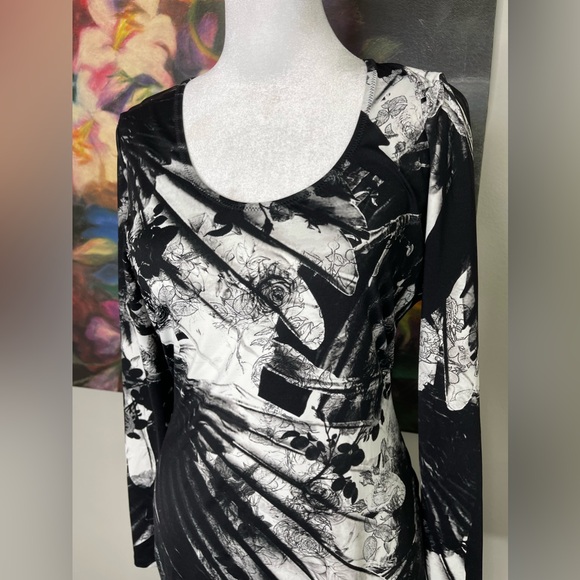 Preen By Thornton Bregazzi Black and White Floral Print Dress
Sz S Goth Designer - Picture 2 of 12